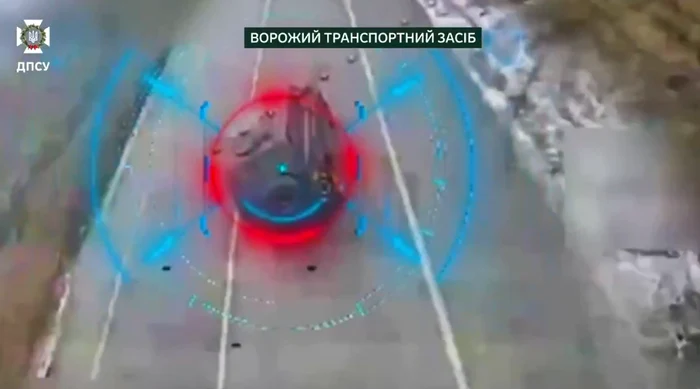 VIDEO Cum urează Ucraina „Crăciun fericit!” Rusiei. Dronele ucrainene au distrus un tanc și mai multe vehicule