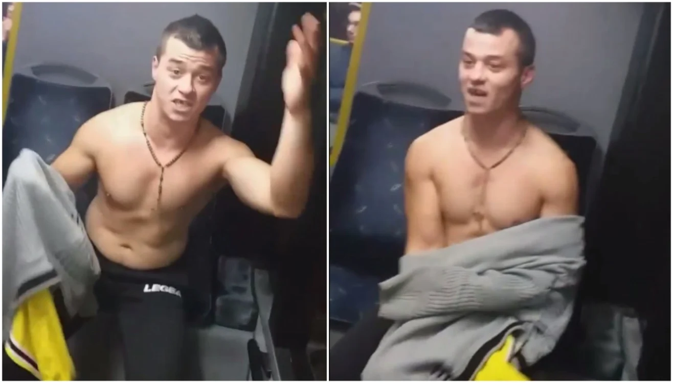 Bărbatul s-a făcut de râs într-un autobuz de pe ruta Floreşti-Cluj-Napoca