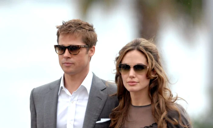 60th International Cannes Film Festival Brad Pitt and Angelina Jolie leave photocall 'A Mighty Heart' jpeg
