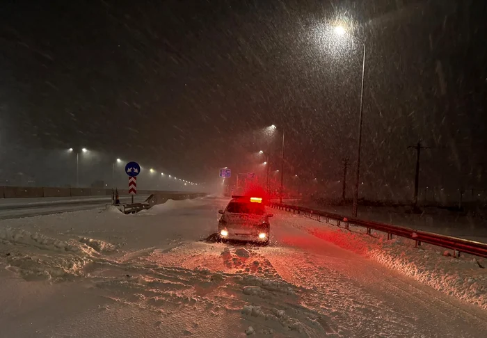 Autostrada A7 a fost închisă FOTO: Facebook/CNAIR