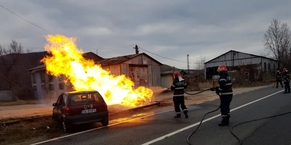 accident incendiu alba