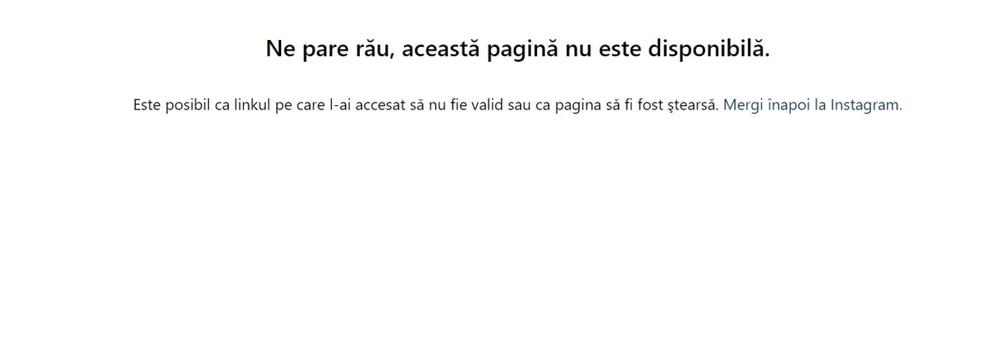 Irinuca Columbeanu și-a șters pagina de Instagram