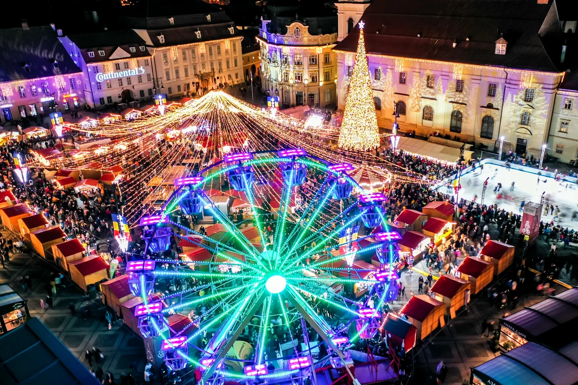 Târgul de Crăciun de la Sibiu FOTO Primăria Sibiu
