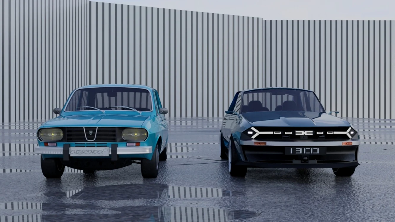 concept dacia 1300 si masina clasica foto theodor ioan tanase 01