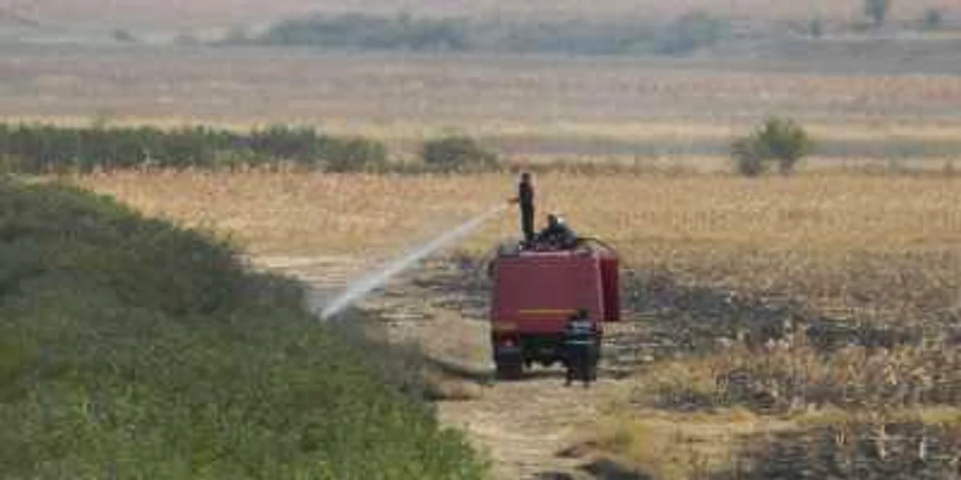 Pompierii au intervenit cu două autospeciale 