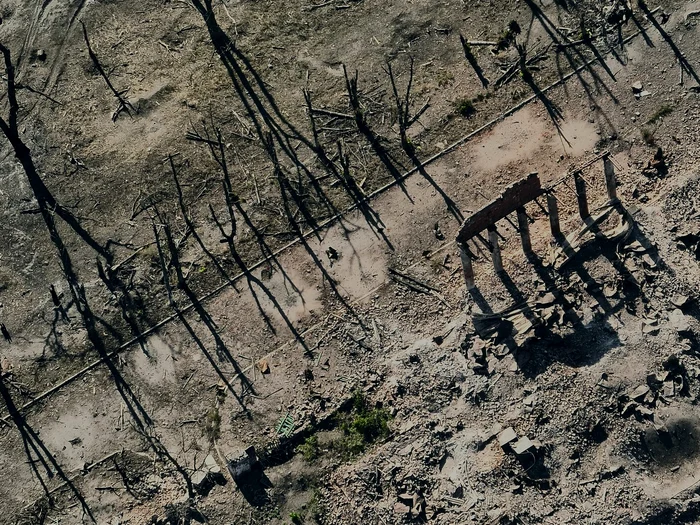 Distrugerile din Volciansk. FOTO: Getty Images