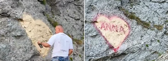 Bărbatul care a desenat pe Transfăgărășan/sursă foto: Facebook