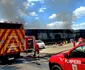 Incendiu puternic la un depozit Sameday din Iași FOTO: ISU Iași