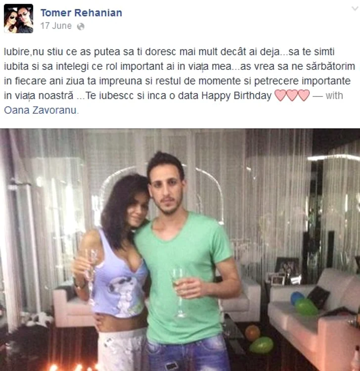 Tomer e în continuare îndrăgostit de Oana