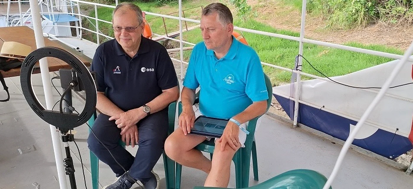 Dumitru Prunariu, la Academia Atkantykron foto: arhiva personală 