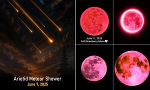 Spectacol astral impresionant pe cerul nopții în luna iunie 2025 Colaj Facebook jpg