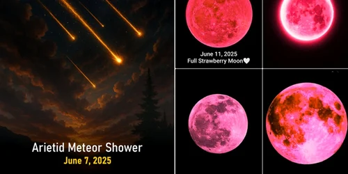 Spectacol astral impresionant pe cerul nopții în luna iunie 2025 Colaj Facebook jpg