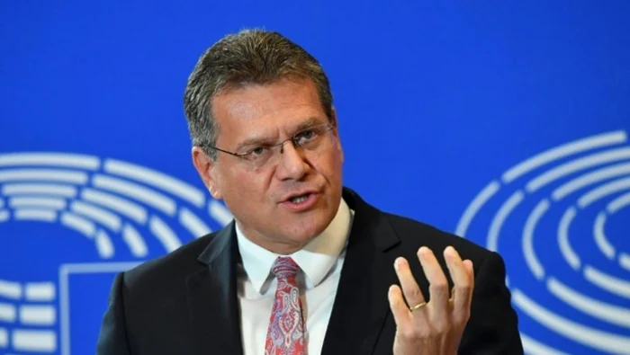 Comisarul european Maroš Šefčovič/ FOTO:EPA/EFE