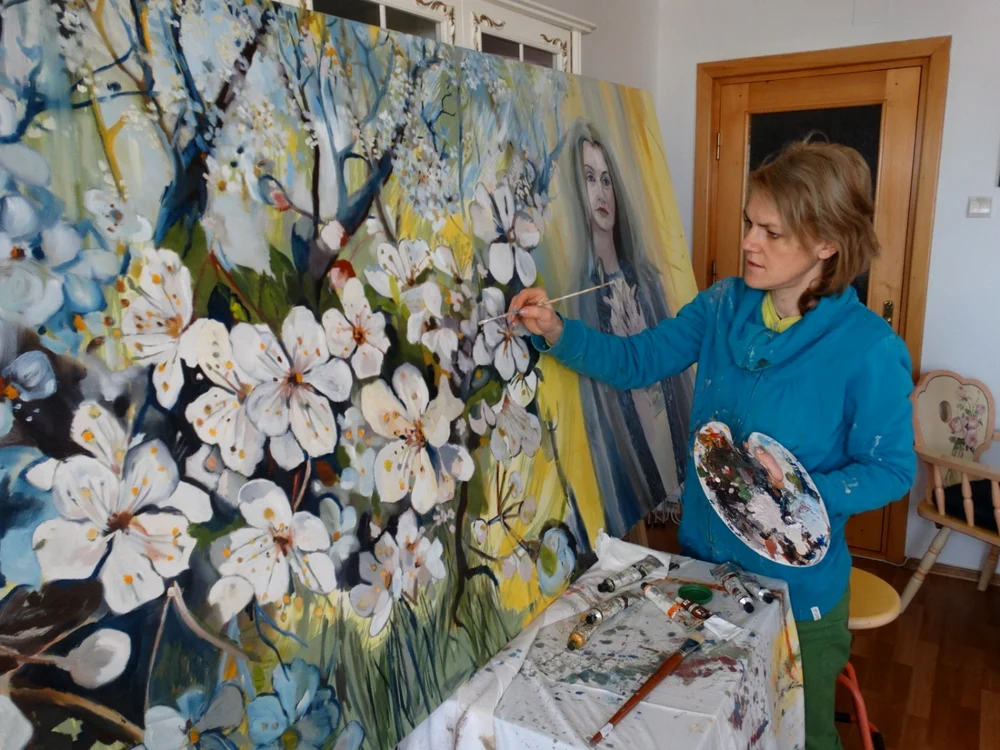Psihoterapeutul Anca Larionesei este îndrăgostit de pictură FOTO Anca Larionesei