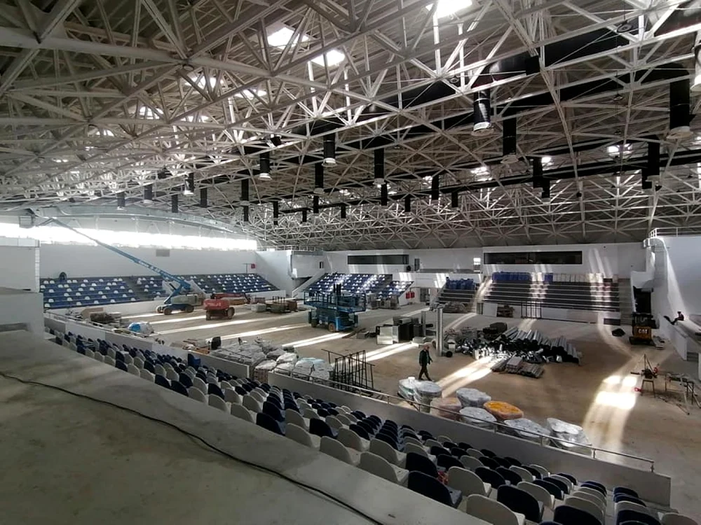 Sala Sporturilor din Mioveni va avea o capacitate de 2.500 locuri FOTO: Primăria Mioveni