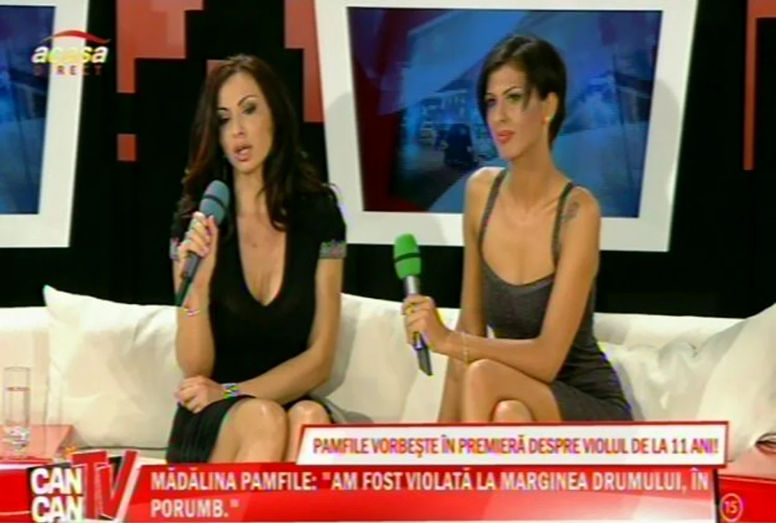 Mădălina Pamfile şi mama ei naturală