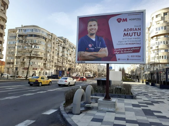 Mutu, reclamă la un spital
