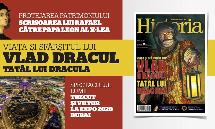 Enigma lui Vlad Dracul și a Ordinului Dragonului, în Historia de ianuarie jpeg
