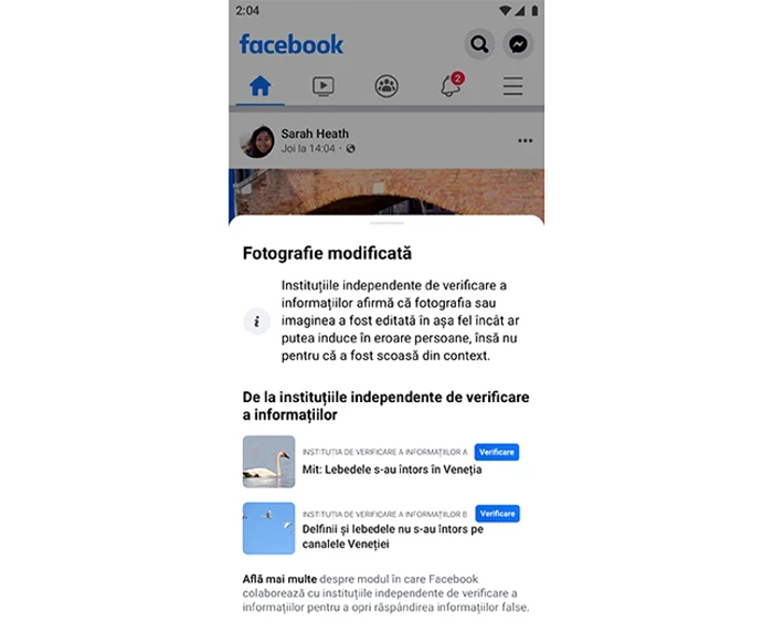 Postare Facebook verificare fapte fact cecker