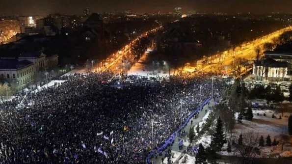 Cel mai mare protest de după 1989: peste 200 000 de români din toată ţara au ieşit în stradă jpeg