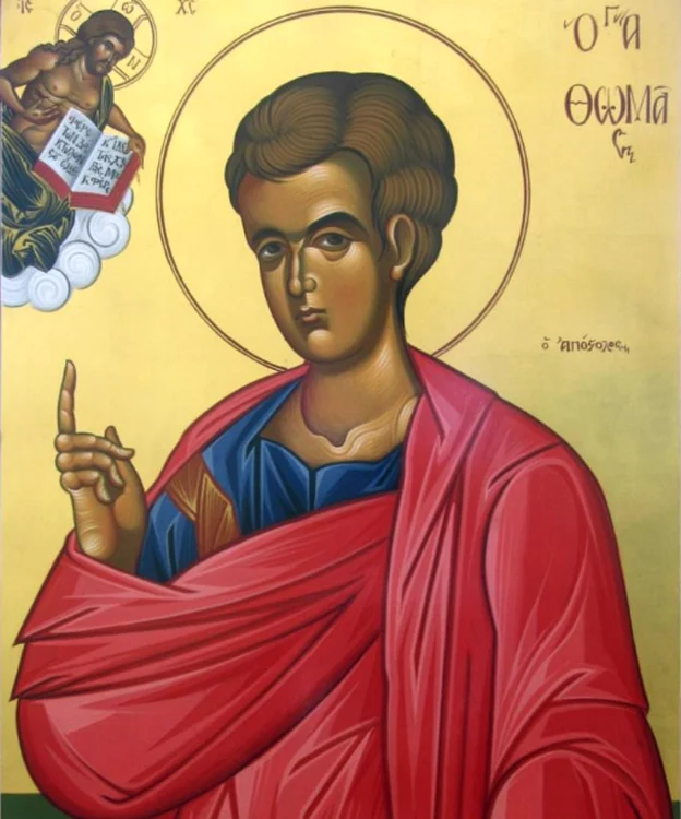 Sfântul Apostol Toma (cunoscut drept Toma Necredinciosul) este unul dintre sfinți zilei de 6 octombrie 2018, în Calendarul ortodox 2018Foto: doxologia.ro