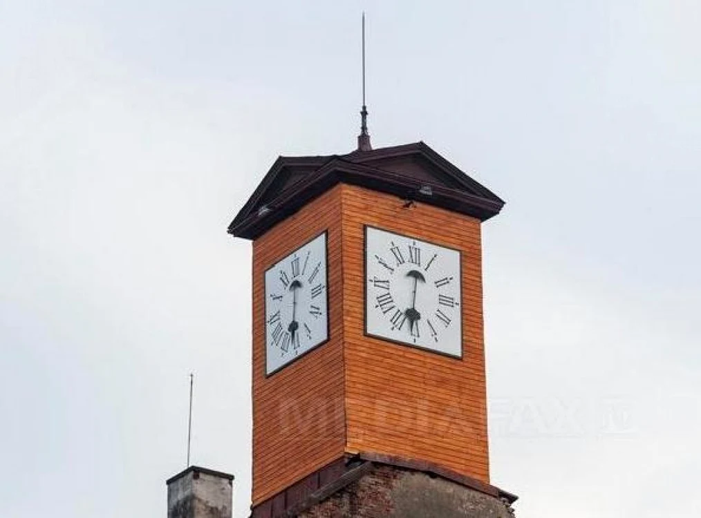 Ceasul care ticăie în turnul Reduta al Muzeului Etnografic al Transilvaniei FOTO: Mediafax
