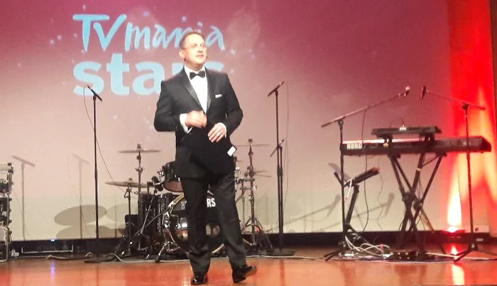 Marius Florea Vizante, în timpul decernării premiilor Galei Tv ManiaFoto: Click!