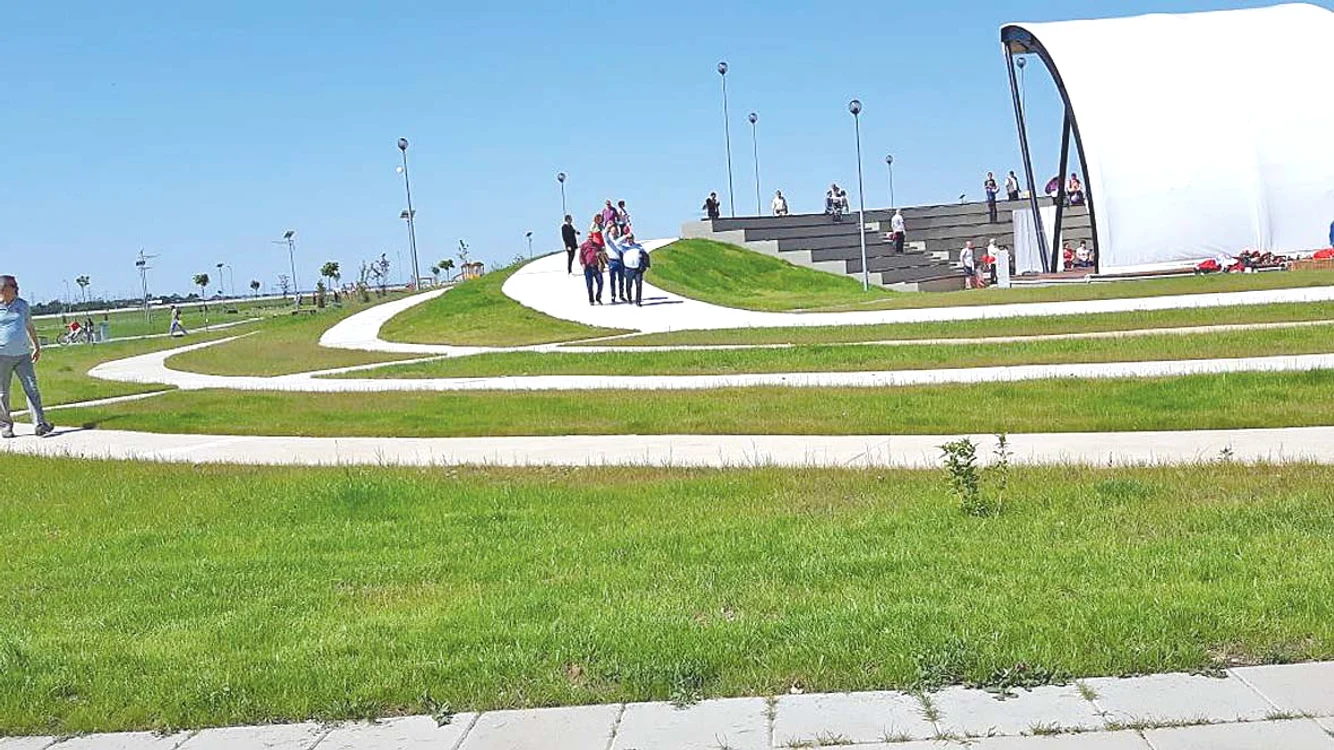 Aşa arăta parcul pe 28 mai, la inaugurare