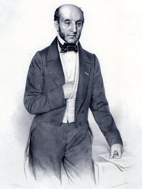 Petrache Poenaru, inventatorul stiloului Foto: Wikipedia - Portret realizat de Constantin Lecca