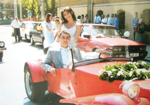 Elodia Ghinescu si Cristian Cioaca in ziua nuntii 