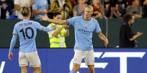 Jack Grealish si Erling Haaland, Manchester City (Getty Images) jpg