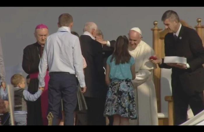 Papa Francisc - Iaşi - discurs femeie / FOTO Adevărul / 1 iun 2019