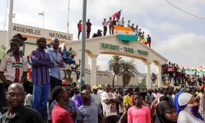 Manifestanti pro junta la Niamey Niger FOTO EPA EFE jpg