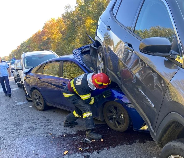 Accident rutier pe A1 FOTO: ISU Giurgiu