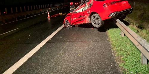 Accidentul preotului Dobra FOTO Poliția Română jpg