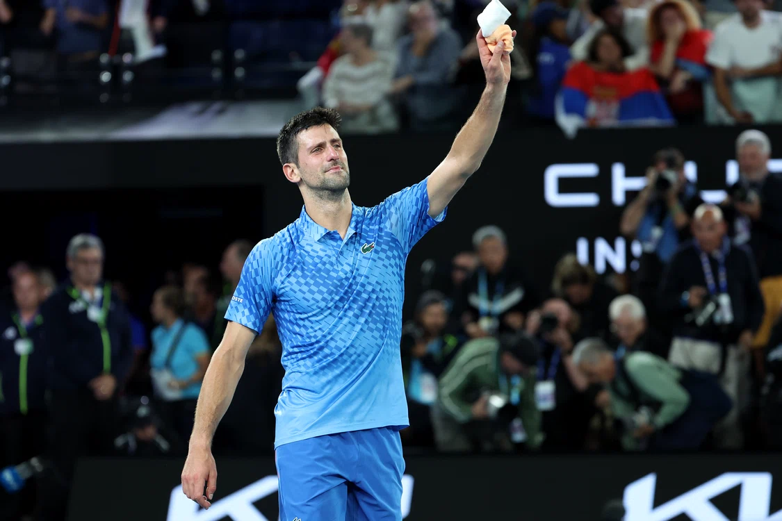 Novak Djokovici, cu 10 titluri câștigate la Australian Open. FOTO: Getty Images