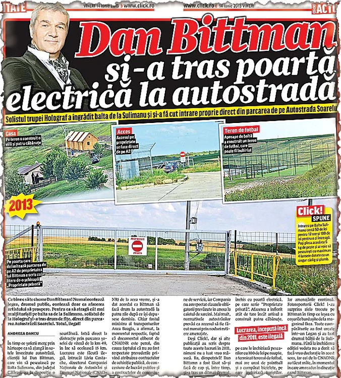 Bittman a început lucrările în aprilie 2011, însă după ce Click! a scris despre asta, autorităţile l-au pus să dărâme construcţiile