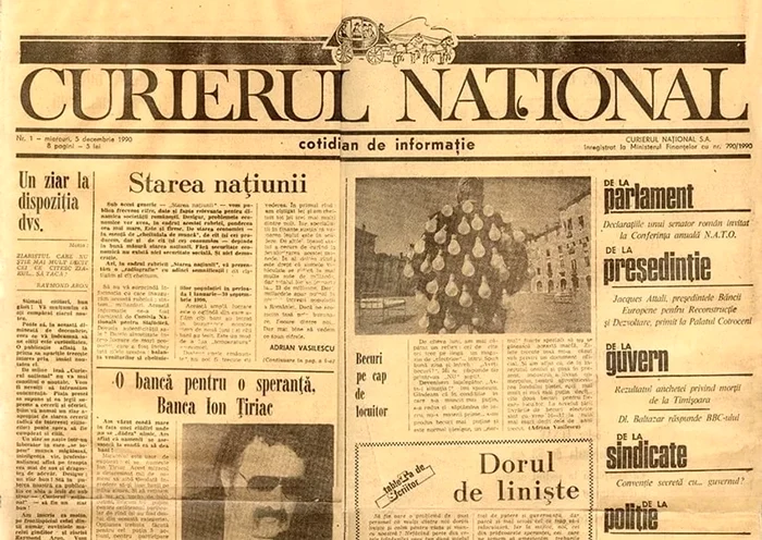 Curierul Național este deținut de familia Păunescu FOTO: Curierul Național