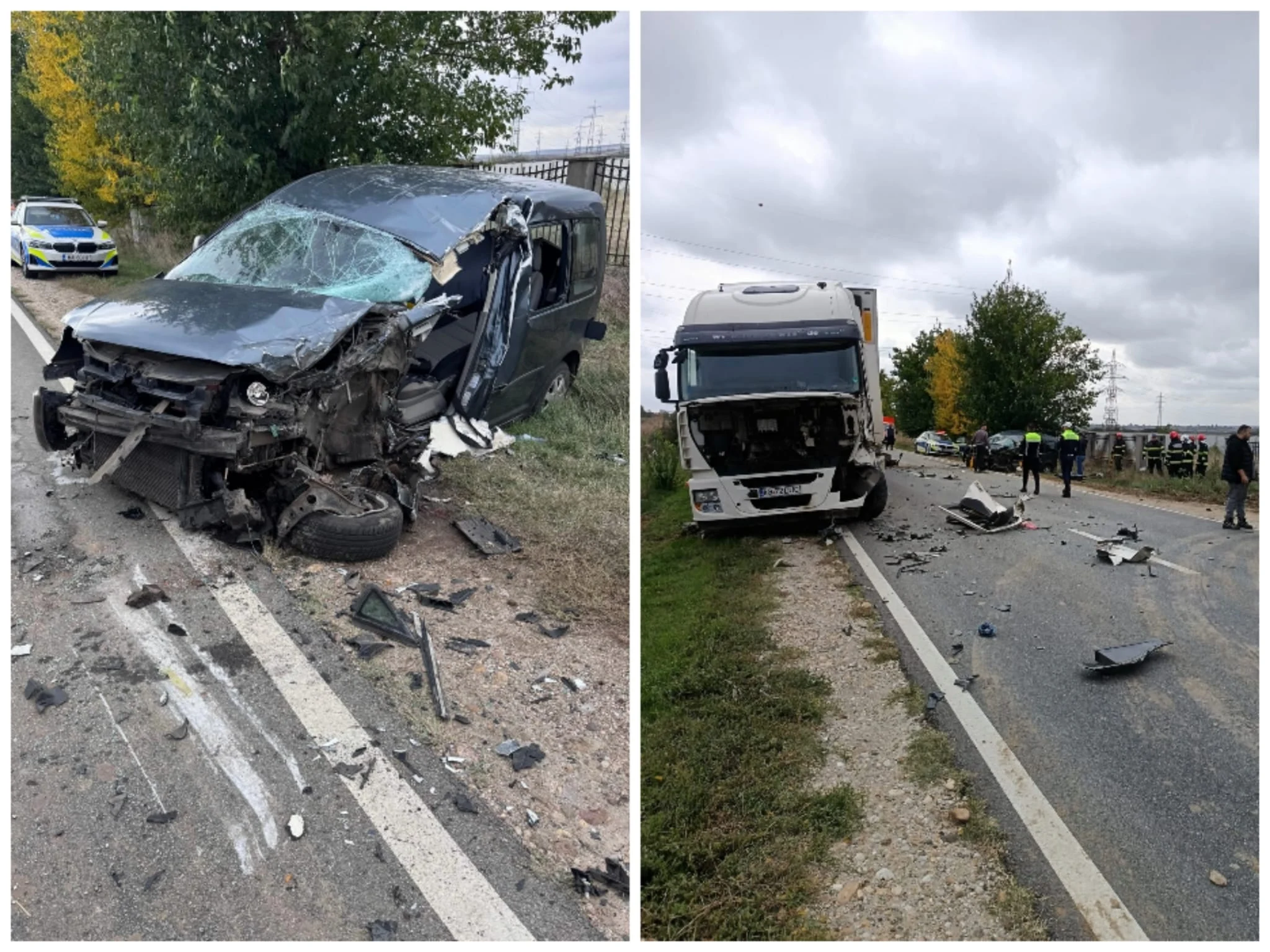 Un șofer de 78 ani a intrat cu autoturismul pe contrasens, lovind un TIR. Bărbatul a decedat la spital