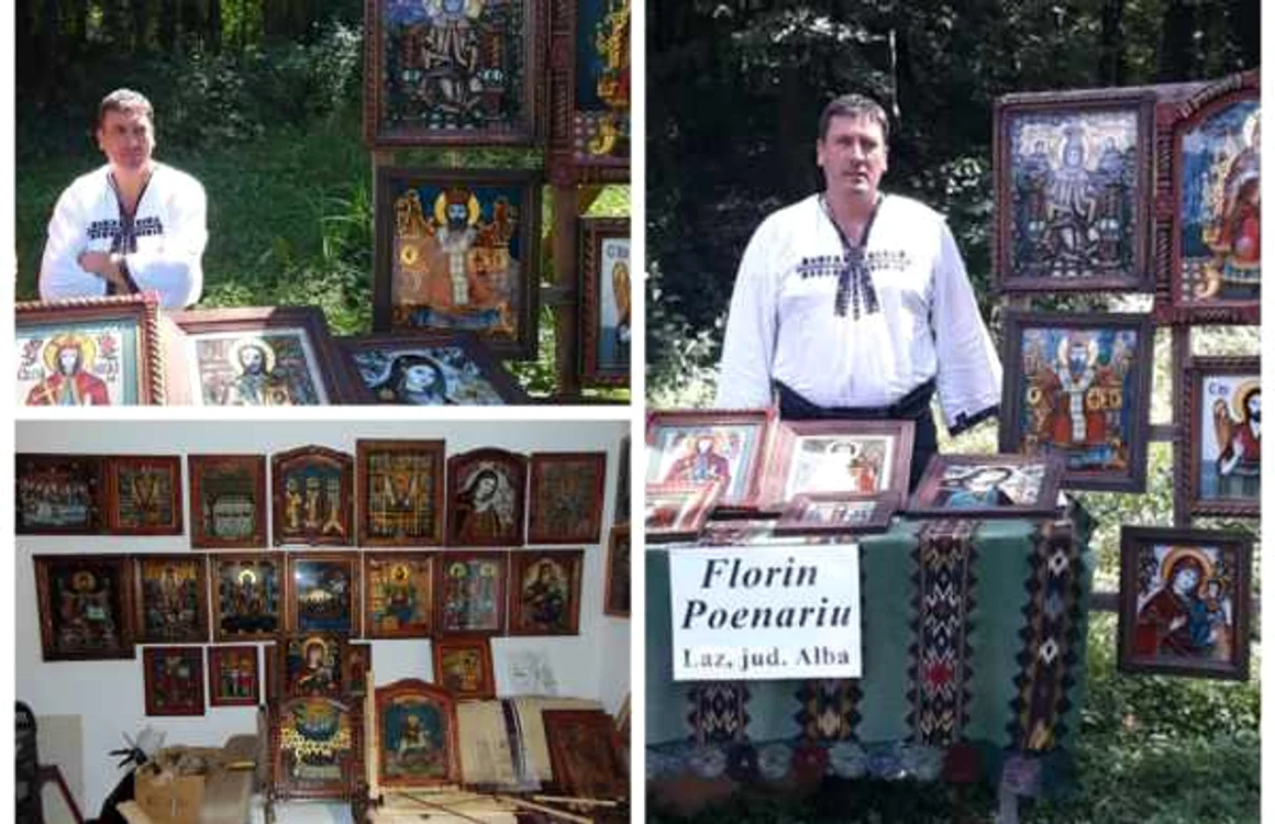 Florin Poenariu continuă tradiţia ”iconarilor” de la Laz Sursa arhivă personală