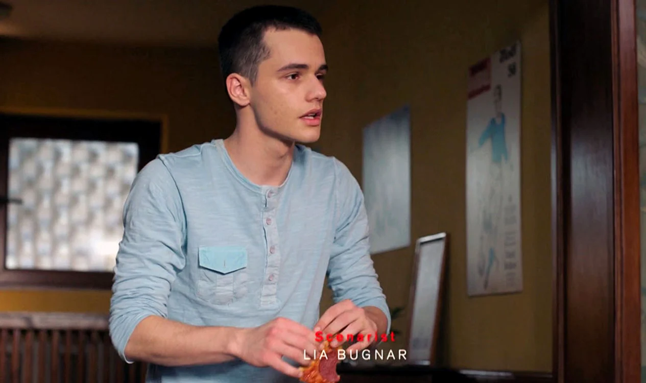 Ștefan Iancu, în serialul „Vlad”, în secvența când apare pe ecran scenarist: Lia Bugnar