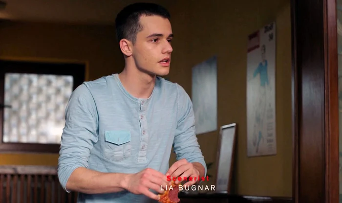 Ștefan Iancu, în serialul „Vlad”, în secvența când apare pe ecran scenarist: Lia Bugnar
