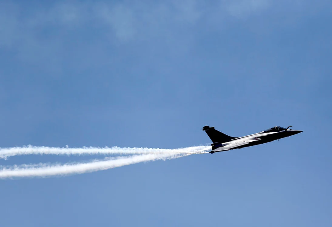 Avion de vânătoare Rafale, de producție franceză Foto EPA EFE