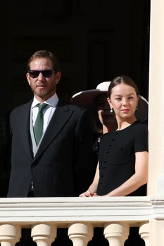 Prințesa Alexandra de Hanovra, alături de fratele său, Andrea Casiraghi. FOTO: Getty Images