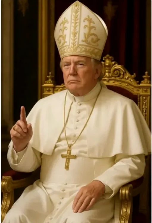 Donald Trump, costumat în papă. FOTO White House/X