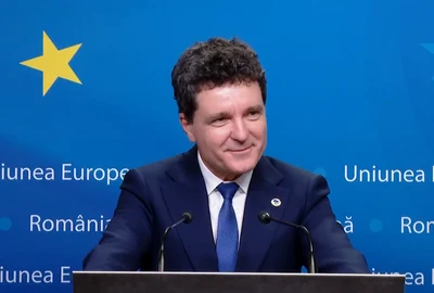 Nicusor Dan la finalul reuniunii Consiliului European foto captura vid fb  png