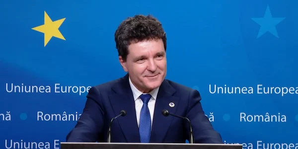 Nicusor Dan la finalul reuniunii Consiliului European foto captura vid fb  png