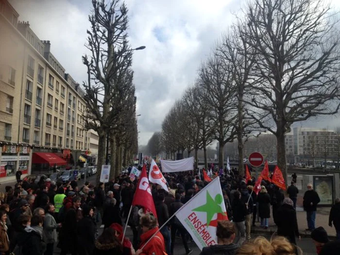 Proteste la Caen FOTO Twitter/@Alternactiviste