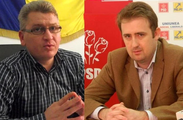 Florin Roman şi Ovidiu Jidveian, doi tineri politicieni de perspectivă.