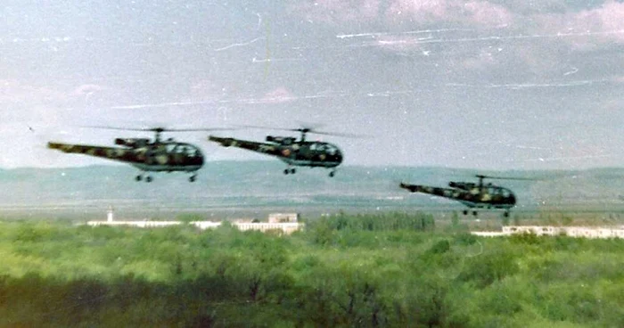 Elicopterele au plecat de la Baza aeriană Boboc                                                   FOTO: stiridebuzau.ro